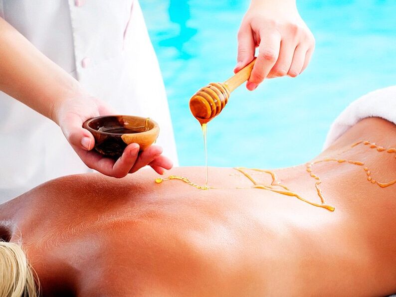 Massagem com mel